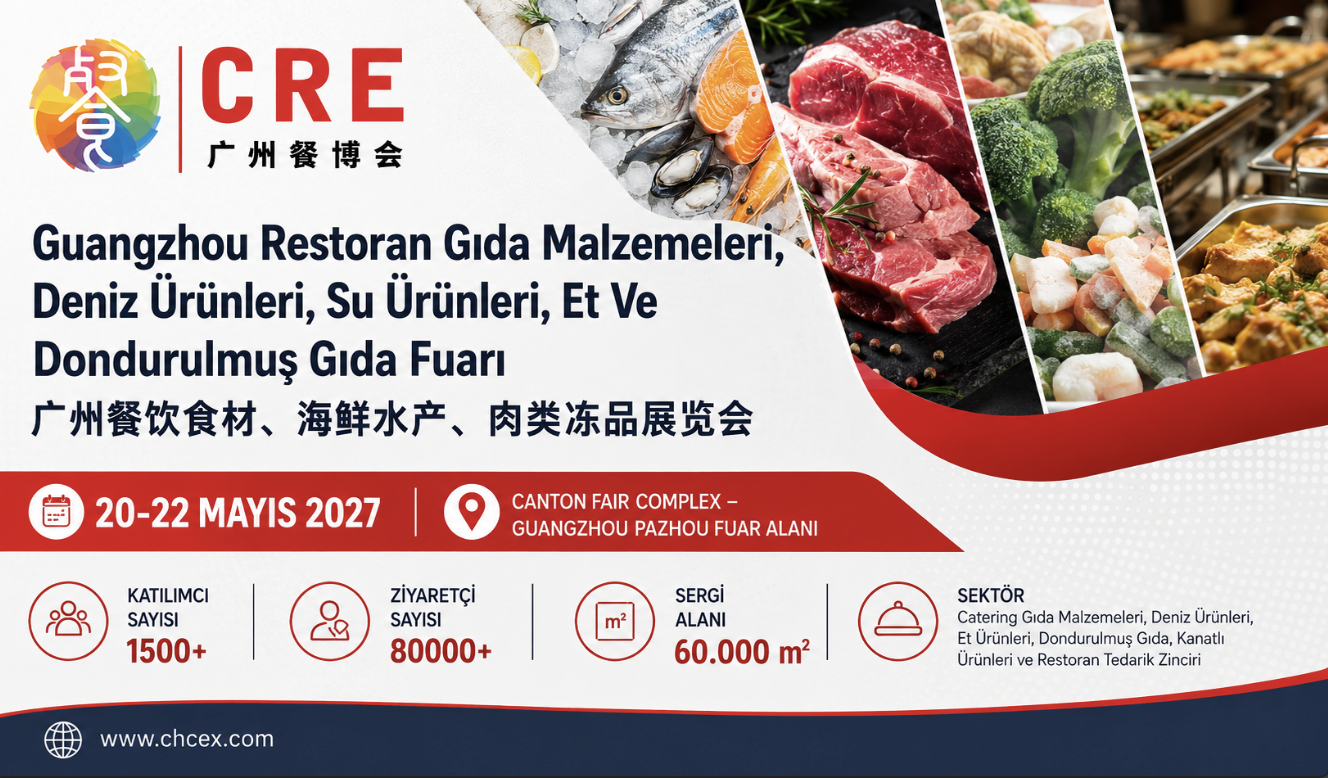Guangzhou Restoran Gıda Malzemeleri, Deniz Ürünleri, Su Ürünleri, Et ve Dondurulmuş Gıda Fuarı