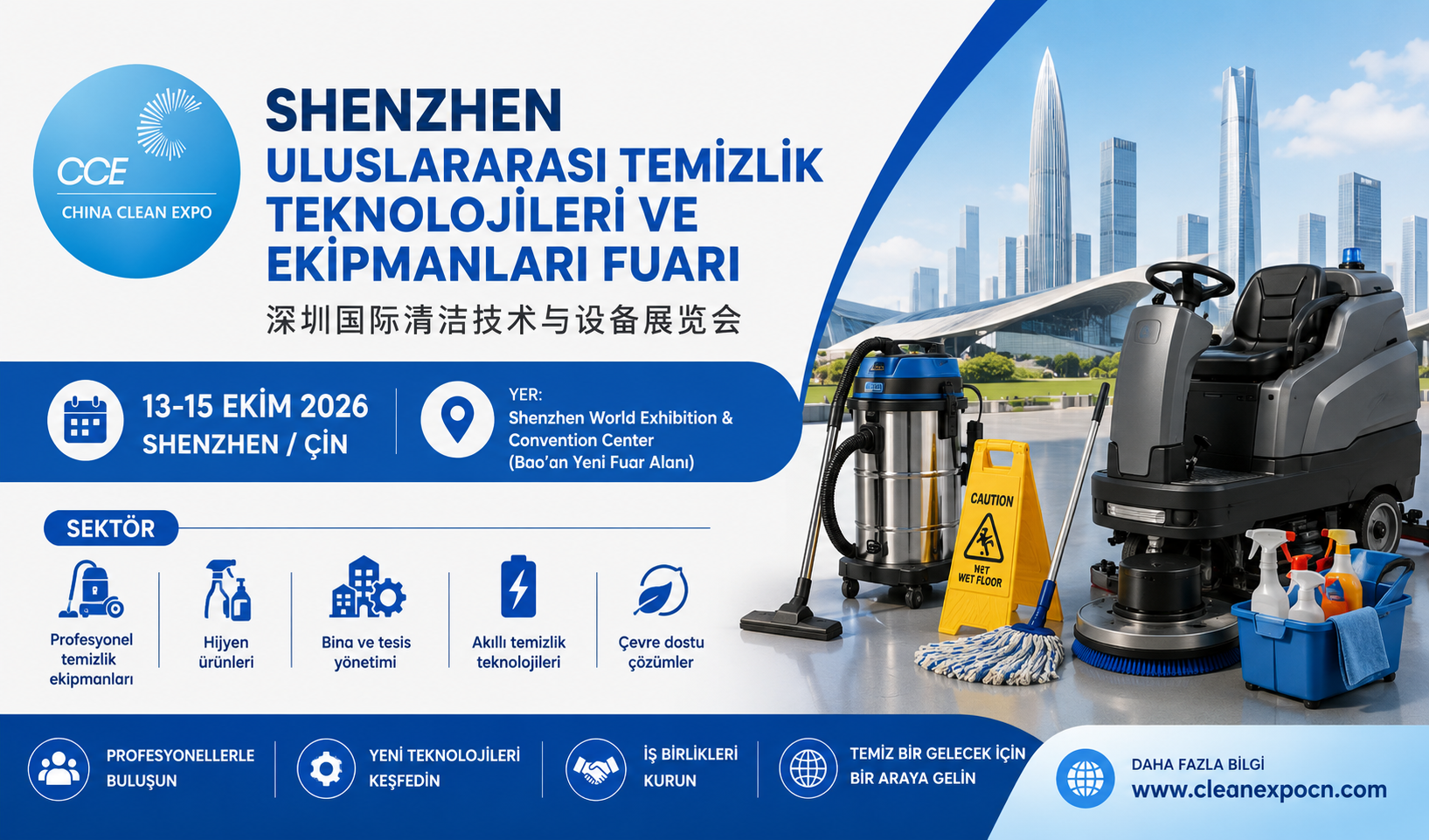 Shenzhen Uluslararası Temizlik Teknolojileri ve Ekipmanları Fuarı